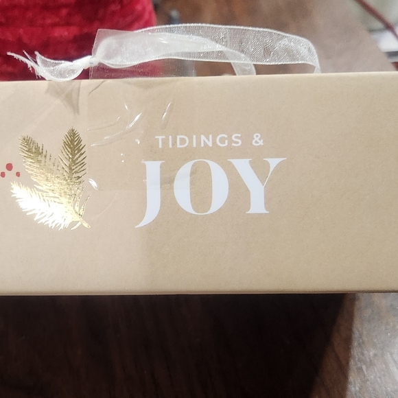 🆕️ Tidings & Joy Glass Ornaments 6 pc set - Picture 9 of 9